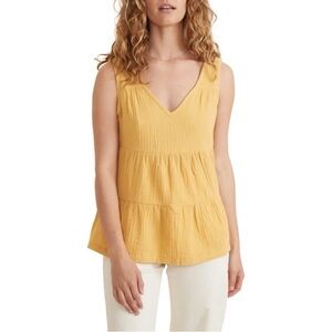 102-$20 NWT Marine Layer Corinne Tank Sunflower Yellow retail $88